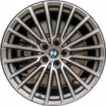 ALY86520 BMW 740i, 745e, 750i, M760i Wheel/Rim Grey Machined #36116887603