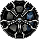 ALY86559U BMW X3M, X4M Wheel/Rim Machined #36118060041