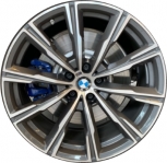 ALY86461 BMW X5, X6 Wheel/Rim Charcoal Machined #36118071996