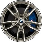 ALY86500 BMW 330i, M240i, M340i, M440i Wheel/Rim Grey Machined #36118089894