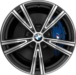 ALY86503 BMW 330e, 330i, 430i, M240i, M340i, M440i Wheel/Rim Charcoal Machined #36118089897