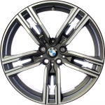 ALY86417 BMW 840i, M850i Wheel/Rim Charcoal Machined #36118090020