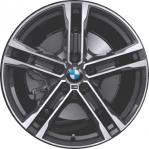 ALY86582U30 BMW 228i, M235i Wheel/Rim Charcoal Machined #36118092352