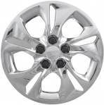 531c 15 Inch Aftermarket Chrome Chevrolet Cruze (Bolt On) Hubcaps/Wheel Covers Set #42500293