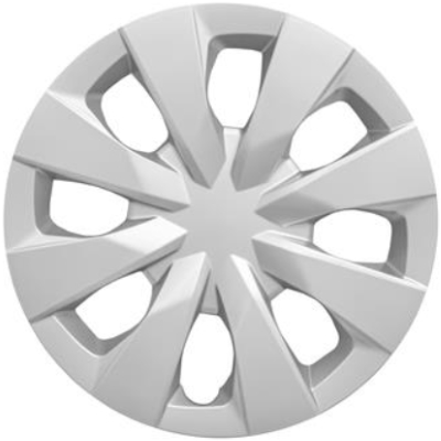 527s 15 Inch Aftermarket Silver Hubcaps/Wheel Covers Set