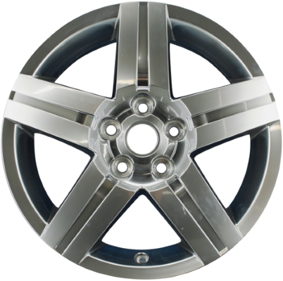 Chevrolet Equinox 2007-2009 pearl clad 17x7 aluminum wheels or rims. Hollander part number ALY5276HH, OEM part number 9598129.