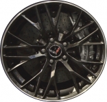 ALY5734U30.LC160 Chevrolet Corvette Z06 Wheel/Rim Charcoal Machined #23288856