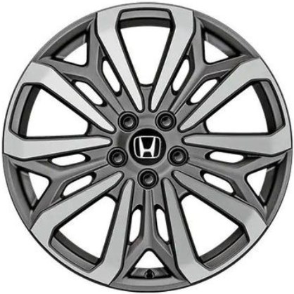 Honda Passport 2019-2021 grey machined 20x8.5 aluminum wheels or rims. Hollander part number ALY63671/200291, OEM part number 08W20TGS101, 08W20TGS102, 08W20TGS103.