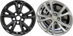 IMP-384BLK/7016GB Chevrolet Equinox Black Wheel Skins (Hubcaps/Wheelcovers) 17 Inch Set