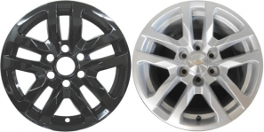 IMP-432BLK/8019GB Chevrolet Silverado, Suburban, Tahoe Black Wheel Skins (Wheelcovers) 18 Inch