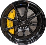 ALY62802 Nissan GT-R Wheel/Rim Black Painted #D0C006HT0C