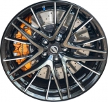 ALY62801 Nissan GT-R Wheel/Rim Charcoal Machined #D0C006HT0B