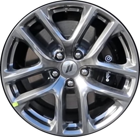 Dodge Durango 2021-2024 powder coat hyper silver 20x10 aluminum wheels or rims. Hollander part number ALY2664U77, OEM part number 68522998AA.