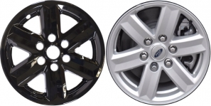 IMP-477BLK/7967GB Ford F-150 Black Wheel Skins (Hubcaps/Wheelcovers) 17 Inch Set