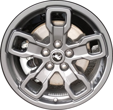Ford Bronco Sport 2021-2024 powder coat grey 17x7 aluminum wheels or rims. Hollander part number ALY10325/95019, OEM part number M1PZ-1007-A.