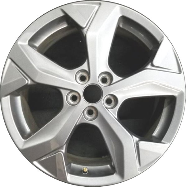 Ford Mustang Mach-E 2021-2024 powder coat silver 18x7 aluminum wheels or rims. Hollander part number ALY10335U20HH, OEM part number Not Yet Known.