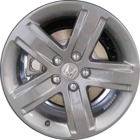 Honda Ridgeline 2021-2023 powder coat dark grey 18x8 aluminum wheels or rims. Hollander part number ALY63655U35HH, OEM part number 42700-T6Z-A81.
