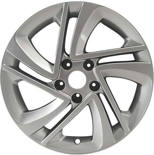 Nissan Rogue Sport 2020-2022 powder coat silver 17x7 aluminum wheels or rims. Hollander part number ALY96481/170306, OEM part number Not Yet Known.