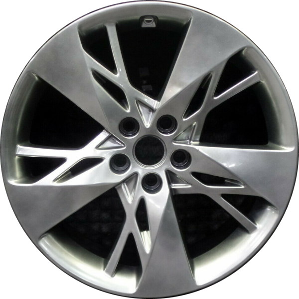 Genesis GV70 2022-2024 powder coat hyper grey 19x8 aluminum wheels or rims. Hollander part number 71039, OEM part number 52910-AR110.