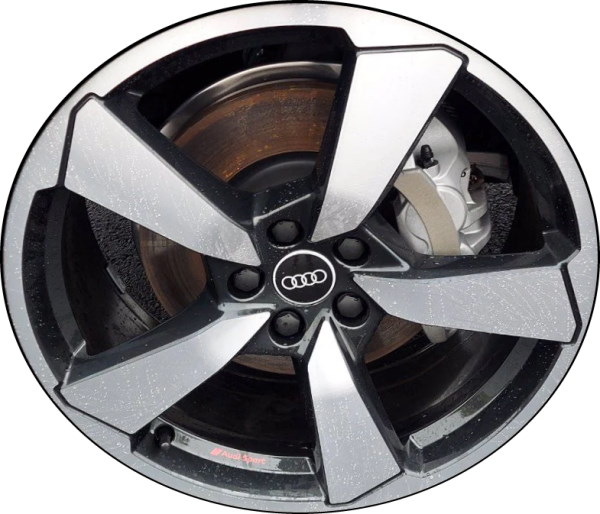 ALY12084 Audi Q5 Wheel/Rim Black Machined #80A601025BR