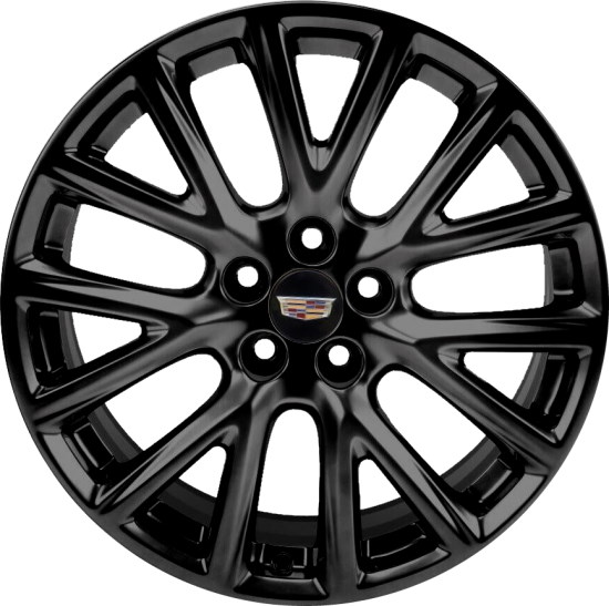 Cadillac XT4 2021-2023 powder coat black 20x8.5 aluminum wheels or rims. Hollander part number ALY4824U45/4872, OEM part number 84890841.