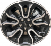 ALYFQ013U45 Ford Maverick Wheel/Rim Black Machined #NZ6Z1007E