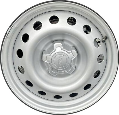 Ford Maverick 2022-2024 powder coat silver 17x7 steel wheels or rims. Hollander part number 10415, OEM part number NZ6Z1015A.