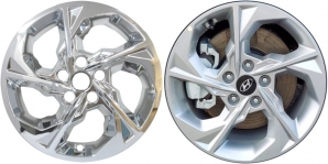 IMP-7711PC Hyundai Tucson Chrome Wheel Skins (Hubcaps/Wheelcovers) 17 Inch Set