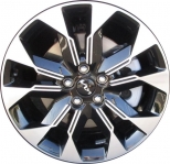 ALY74831U45 KIA Carnival Wheel/Rim Black Machined #52910R0300