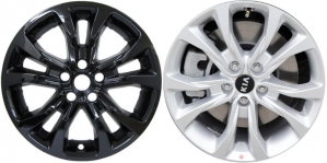 IMP-467BLK/8820GB KIA Telluride Black Wheel Skins (Hubcaps/Wheelcovers) 18 Inch Set