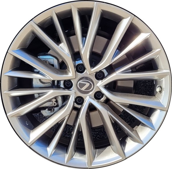Lexus NX250 2022-2024, NX350 2022-2024, NX350h 2022-2024 powder coat hyper silver 20x7.5 aluminum wheels or rims. Hollander part number 74411, OEM part number 4261178200.