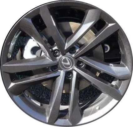 Lexus NX450h 2022-2024 powder coat charcoal 20x7.5 aluminum wheels or rims. Hollander part number 74412, OEM part number 4261178250.