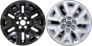 IMP-504BLK/7261GB Nissan Frontier Black Wheel Skins (Hubcaps/Wheelcovers) 17 Inch Set