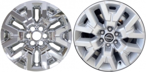 IMP-7261PC Nissan Frontier Chrome Wheel Skins (Hubcaps/Wheelcovers) 17 Inch Set