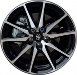 ALY75278U45 Toyota GR86 Wheel/Rim Black Machined #SU00308843