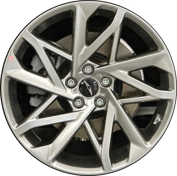 Genesis GV60 2023-2024 powder coat hyper silver 20x8.5 aluminum wheels or rims. Hollander part number ALY70796, OEM part number 52910-CU300.