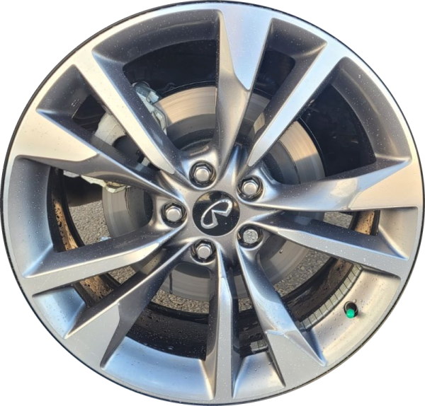 Infiniti QX60 2022-2024 grey machined 20x8 aluminum wheels or rims. Hollander part number 73814, OEM part number 403006SA3A.
