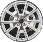 ALY10035U55 Ford Mustang Wheel/Rim White Machined #FR3C1007MA