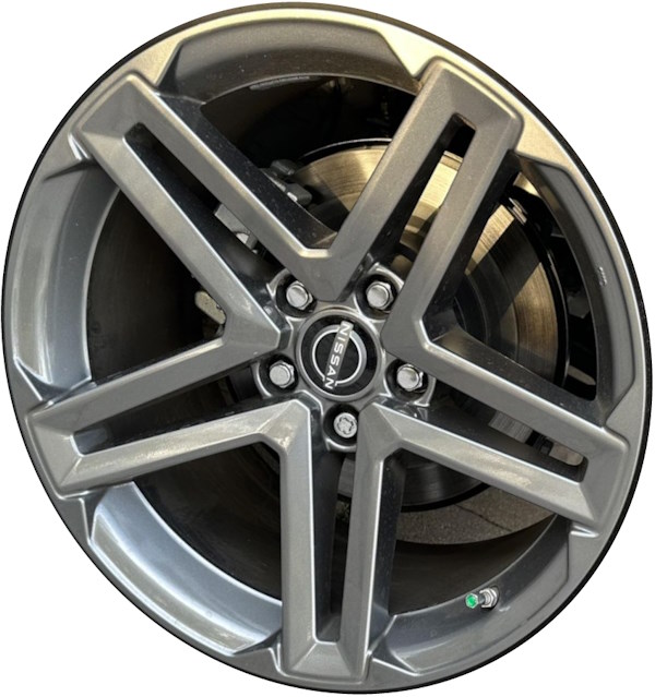 Nissan Z 2023-2024 powder coat grey 18x9 aluminum wheels or rims. Hollander part number ALY62860, OEM part number D0C006GP9A.
