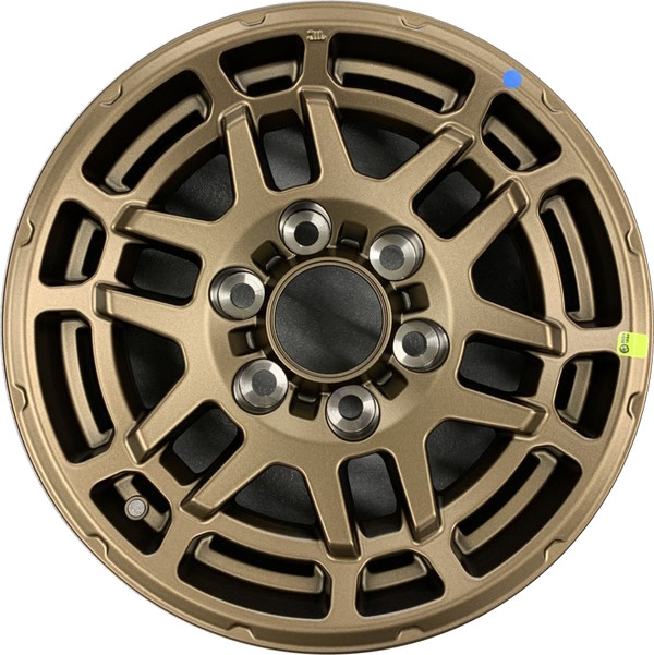 Toyota Tacoma 2022-2023 powder coat bronze 16x7 aluminum wheels or rims. Hollander part number ALY75284B, OEM part number PT946352215F.