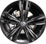 ALY70031U45 Volkswagen Atlas Wheel/Rim Black Painted #3QF601025AFAX1