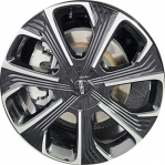 ALYFQ085 Lincoln Nautilus Wheel/Rim Black Machined #R2TZ1007L