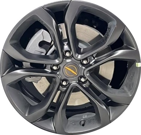 Chrysler Pacifica 2023-2024 grey painted 20x7.5 aluminum wheels or rims. Hollander part number ALY2045U30, OEM part number Not Yet Known.