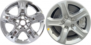 IMP-7923PC Jeep Compass Chrome Wheelskins (Hubcaps/Wheelcovers) 17 Inch Set