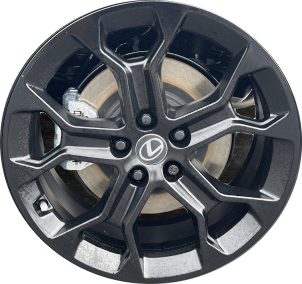 Lexus TX350 2024, TX500h, TX550h powder coat black 20x8 aluminum wheels or rims. Hollander part number ALY95875, OEM part number Not Yet Known.