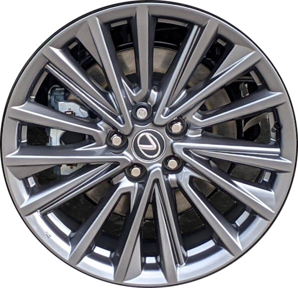 Lexus TX350 2024 powder coat hyper grey 20x8 aluminum wheels or rims. Hollander part number ALY95876, OEM part number Not Yet Known.