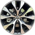 ALYTX018U45 Toyota Grand Highlander Wheel/Rim Black Machined