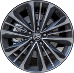 ALYGRHIGU45 Toyota Grand Highlander Wheel/Rim Black Polished