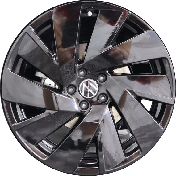 Volkswagen Atlas 2024, Atlas Cross Sport 2024 black painted 20x8 aluminum wheels or rims. Hollander part number ALYWB085, OEM part number Not Yet Known.
