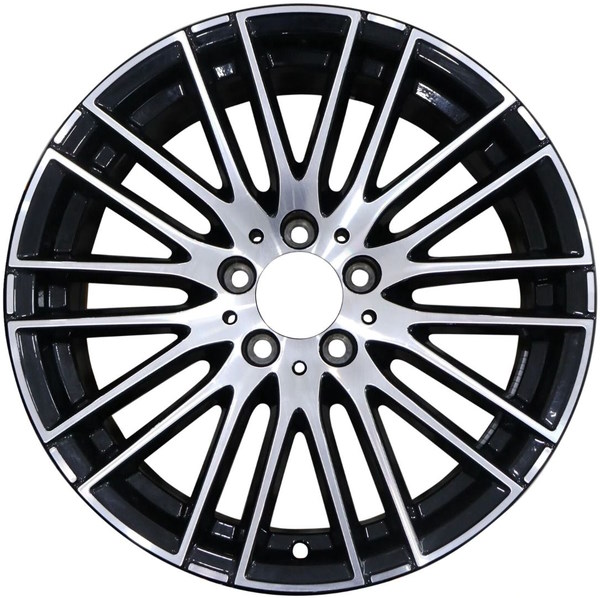 Mercedes-Benz C300 2022-2023 black machined 18x7.5 aluminum wheels or rims. Hollander part number 86656, OEM part number 20640149007X23.